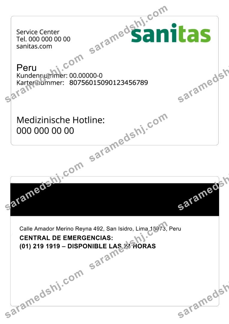 Peru health insurance card